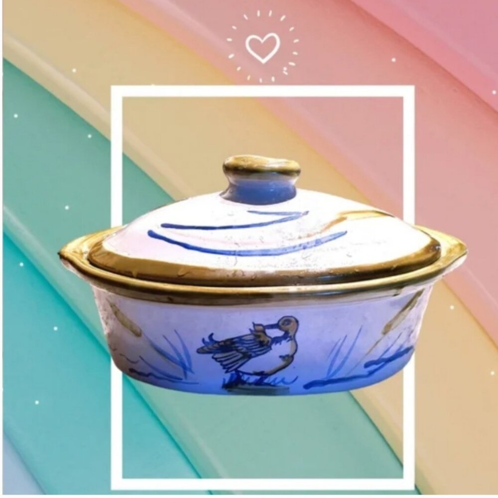 Louisville Pottery Stoneware Flying Duck Cooking dish - Picture 2 of 8